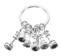 SOESFOUFU Llavero de Ajedrez Pequeño de Metal Colgante Decorativo para Amantes del Ajedrez Accesorio para Llaves y Mochila Obsequio Original Pieza Única