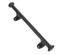 SOESFOUFU Manija de Puerta de Hierro Fundido Negra para Gabinetes y Puertas de Granero Tirador Largo Rústico 4 Tornillos para Jardín Exterior