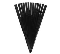SOESFOUFU Marco de Abanico Plegable de Bambú Negro para Bricolaje, Varillas de Abanico de Madera, Decoración de Pared y Manualidades