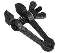 SOESFOUFU Mini Abrazadera Portátil de Acero Fundido Negro Diseño Versátil y Función de Sujeción Compacta para Proyectos de Bricolaje y Carpintería