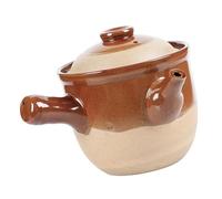 SOESFOUFU Olla de Cerámica Tradicional para Medicina China, Sartén de Barro Resistente al Fuego, Fácil de Limpiar y Antiadherente para Cocina y Estofados