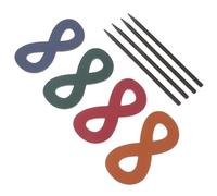 SOESFOUFU Pasador de Cuero Cabello 8 Forma de 4 Unidades, Pinza Deslizante para Moño, Accesorio Mixto para Peinados en Bodas, Fiestas y Uso Diario Color Aleatorio