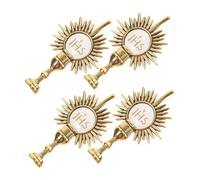 SOESFOUFU Pin Religioso de Comunión Forma de Cáliz, Broche de Metal Dorado Resistente, Lote de 4 Piezas para Ropa y Mochila, Accesorio Católico para Eventos Religiosos y Decoración