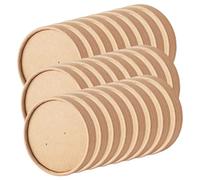 SOESFOUFU Ponchera 40 Piezas Tapa De Caja Para Llevar Soporte Para Utensilios De Cocina Gorro De Noche Bebida Cubierta Scrunchies Taza De Papel Kraft Vaso De Papel Accesorios De La Cubierta