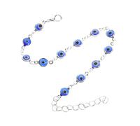 SOESFOUFU Pulsera de Ojo Turco Mal de Ojo Ajustable para Mujer, Pulsera de Cuentas Azules Dije Protector, Joyería de Moda para Buena Suerte y Energía Positiva, Color Azul Profundo y
