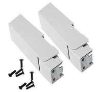 SOESFOUFU Reemplazo de bisagras de congelador horizontal, bisagra de congelador con resorte metálica, kit de 2 piezas con cubierta white y tornillos, para congelador de arcón