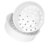 SOESFOUFU Rejilla para cocinar al Vapor 2 Piezas plástico Resistente para Olla arrocera White con Calentamiento Uniforme Ideal para vaporera doméstica