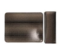 SOESFOUFU Reposabrazos para Manicura con Diseño Serpiente, Almohadilla de Mano de Material Sintético Negra, Soporte Ergonómico para Uñas, Cojín para Salón y Adorno de Uñas, Juego de 2