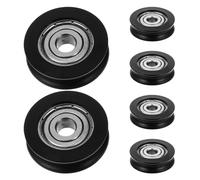 SOESFOUFU Rodillos y Poleas de Nylon para Puertas Correderas de Aluminio 6 Unidades Cojinetes Obsequios para Muebles y Ventanas 6X27X8 MM Rendimiento Constante