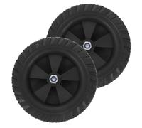 SOESFOUFU Ruedas de Goma para Compresor de Aire 2 Piezas, Diseño Silencioso y Fácil Montaje para Facilitar Movilidad en Garajes y Talleres