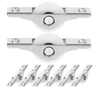 SOESFOUFU Ruedas para Puertas Corredizas 8 Piezas, Poleas Metálicas Silenciosas para Ventanas y Armarios, 1 Pulgada, bajo Coeficiente de Fricción, Adecuadas para Puertas Corredizas