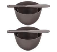 SOESFOUFU Set Recipiente de Silicona para Mascarillas Faciales, Cuenco Mezclador con Varilla y Espátula, Herramientas de Belleza Eficaces y Portátiles para Uso en Casa y Salones