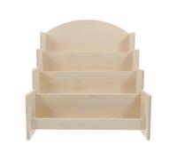 SOESFOUFU Soporte de Madera para Postales: Organizador de Almacenamiento de 4 Niveles, Estante de Madera para Tarjetas de felicitación y Fotos, para el hogar o Tiendas minoristas.
