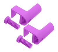 SOESFOUFU Soportes para Rodillos de Lienzo Gemas de Plástico Púrpura, 2 Piezas, Fijación Ligera para Pintura en Lienzos, Organizador Adecuado para Artistas de Todos los Niveles