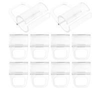SOESFOUFU Tirador de Persianas Enrollables Transparente 20mm Abs Resistente Manija Abatible Inalámbrica para Estores Enrollables Hogar 10 Piezas