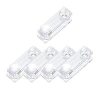 SOESFOUFU Tirador para Persianas Enrollables de Plástico Transparente, 5 Piezas Perilla en Bola, Mango para Cordón de Cortina, Accesorio Práctico para Control de Estores en Ventanas