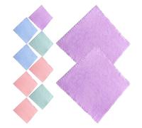SOESFOUFU Toallitas Desmaquillantes Reutilizables Suaves y Fáciles de Llevar de Microfibra de Coral 25x25 Cm, 10 Piezas Color Aleatorio para Limpieza Facial y