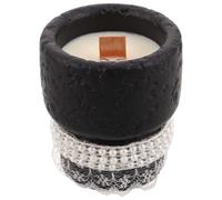 SOESFOUFU Velas Aromáticas Decorativas Hechas a Mano en Vaso de Yeso Aroma a Limón, Fragancia Duradera y Aromaterapia Relajante para Decoración del Hogar y Sala