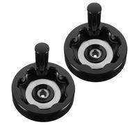 SOESFOUFU Volante Manual de Resina Fenólica para Máquinas Fresadoras y Rectificadoras, Fácil Instalación, Color Negro, Paquete de 2 Piezas para Uso Industrial