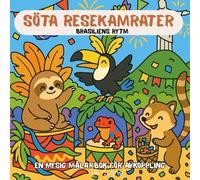 Söta Resekamrater: Brasiliens Rytm: En Mysig Målarbok för Avkoppling och Kreativ Glädje