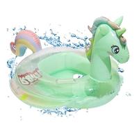 SOETDERT Anillo de Natación Inflable para Bebé, Flotador Hinchable para Bebé, Unicornio Asientos de Natación para Niñas 6 a 36 Meses, Anillo de Natación para Bebés Asas en Ambos Lados (Verde)