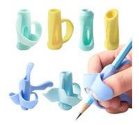 SoeUyd Adaptador Lapiz para Niños, Adaptador Lapiz, Agarres para Lápices, Five Fingers Corrective Learning to Write, Entrenamiento Del Control Del Lápiz para Bebés Y Adultos Que Aprenden A Escribir
