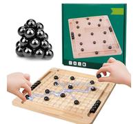 SoeUyd Ajedrez Magnetico, Juego de Ajedrez Magnetico, Magnetic Chess Game, Incluye un Tablero de Madera y 20 Piezas Magnéticas, Adecuado para Adolescentes, Adultos, Reuniones Familiares