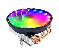 SOEWGAIJI 4 Heatpipe CPU Cooler RGB 120mm PWM 4 Pin PC Cooler Quiet LGA AM3-AM2-FM2-FM1 CPU Cooling Fan(Color:RGB 4 Pin PWM)