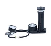 SOEWGAIJI de refrigeración por Agua de la computadora, Fuga de presión de Aire, refrigeración por Agua, radiador, Bloque de Tanque de Agua, manómetro de Aire Doble. L-2P (Color : Black)
