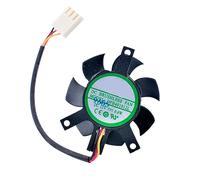 SOEWGAIJI DFB401012L DC12V 0,6 W diámetro 37mm Paso del Orificio 35x35x27mm Ventilador de refrigeración del enrutador Suave de 3 Pines