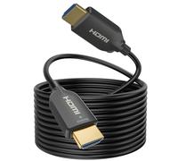 SOEYBAE Cable HDMI de Fibra Óptica 10m, HDMI 2.0 4k@60Hz HDR 4:4:4, Ultra HD de Alta Velocidad 18Gbps, 3D, ARC, HDCP 2.2