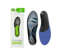 Sof Sole Plantillas unisex FIT Support de espuma de longitud completa para zapatos, Gris, Women's 13-14/Men's 11-12