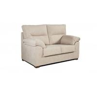 Sofa 2 plazas ambar en tela antimanchas 155x90x105 cm color beige