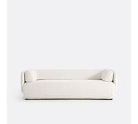 Sofá 3 plazas, terciopelo grueso, Meridiano. Talla 3 plazas. Color Beige