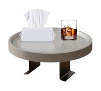 Sofá Arm Tray, Mesa lateral de 11,81 x 11,81 x 4,33 pulgadas Built in Cup Holder & Storage Slots, Diseño plegable sin deslizamiento, Adjustable Armrest Organizer for Apartment, Dorm, Bedroom, Living