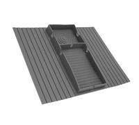 Sofá Bandeja de Reposabrazos, Portavasos Multifuncionales para café (Grey)