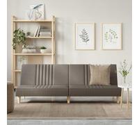 Sofa Bed Convertible Sleeper with Adjustable Backrest, Taupe Gray Fabric Upholstery, Comfortable Guest Bed for Living Room and Small Space, Durable Wood Frame Structure, Easy Assembly Included