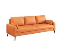 Sofá biplaza moderno para dormitorio y sala de estar, sofá pequeño de 2 plazas con diseño de sillón, material de tela para oficina, jardín y patio, tamaño doble grande