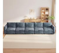 Sofá biplaza modular de 2 plazas seccional para espacios pequeños, tela de terciopelo con fundas extraíbles lavables, muebles modernos para sala de estar