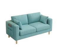 Sofá biplaza pequeño, sofá tapizado compacto para sala de estar y dormitorio, diseño que ahorra espacio con cojín suave para oficina en casa y espacios pequeños