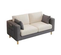 Sofá biplaza pequeño, sofá tapizado compacto para sala de estar y dormitorio, diseño que ahorra espacio con cojín suave para oficina en casa y espacios pequeños