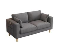 Sofá biplaza pequeño, sofá tapizado compacto para sala de estar y dormitorio, diseño que ahorra espacio con cojín suave para oficina en casa y espacios pequeños