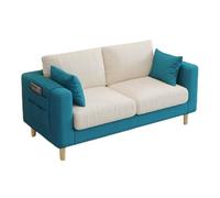 Sofá biplaza pequeño, sofá tapizado compacto para sala de estar y dormitorio, diseño que ahorra espacio con cojín suave para oficina en casa y espacios pequeños