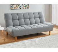 Vente-unique-Sofá-Cama de 3 plazas de Tela Esteban - Gris