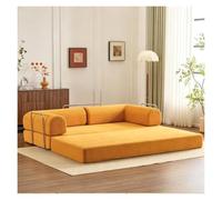 Sofá Cama 3 Plazas Oferta Plegable,Sillon Cama Modular,Sofa Bed | Comprimido Al Vacio Pana Transformable Desmontable Lavable Para Salón(Yellow,180cm/70.9inch)