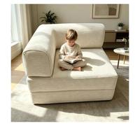 Sofá Cama 3 Plazas Oferta Plegable,Sillon Cama Modular,Sofa Bed | Comprimido Al Vacio Pana Transformable Desmontable Lavable Para Salón(Off-white,100cm/39.4inch)