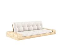 Sofá cama Base con cajón lateral, pino lacado transparente/701 Natural