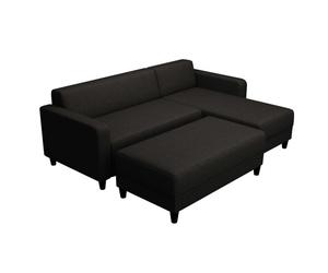 Sofá cama bob sawana en color gris oscuro antracita 138x65x197 cm