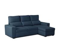 Sofá-cama chaise longue budwing harper azul - 4 plazas - 248,5x156x103 cm