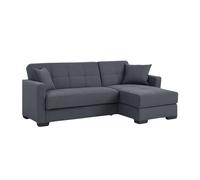 Miroytengo Sofá Cama Chaise Longue Layn Salón con Arcón Color Gris 204x80x117 cm